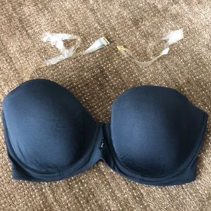 Soma Strapless bra with clear strap attachments